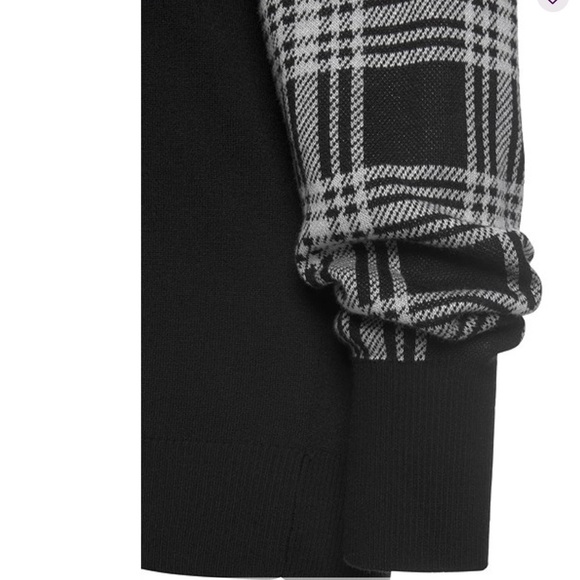 Long Plaid Sleeve Sweater brand new size 8-10 - Picture 4 of 6